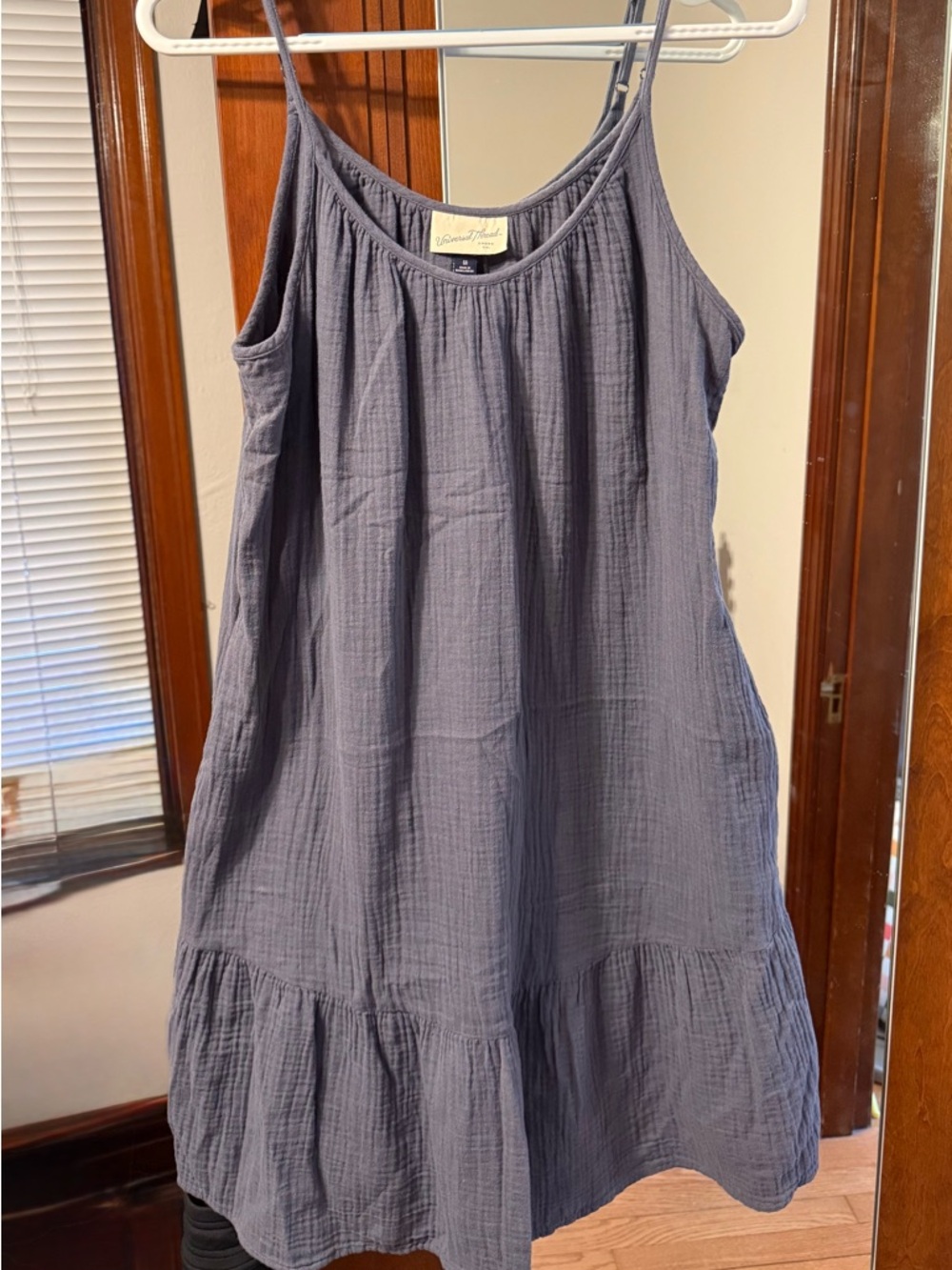 Comfort Colors Women's Slate Blue Gauze Sundress